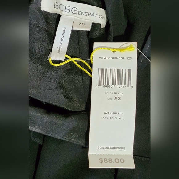 BCBGeneration Black Ruffle Mini Dress - Picture 7 of 8